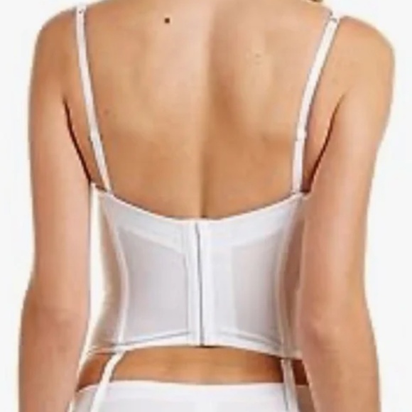 NEW Le Mystère Bridal Seduction Strapless Bustier Longline Bra LY2355 White 100 - Picture 2 of 2